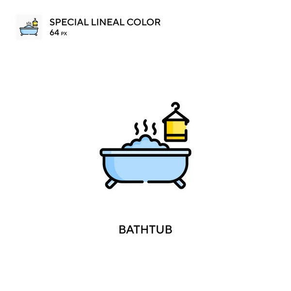 Bathbath Special Lineal Color Icon Bathbtub Icons Your Business Project — 스톡 벡터