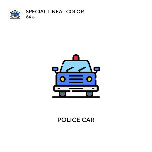 Αστυνομία Αυτοκίνητο Ειδική Lineal Εικονίδιο Χρώμα Αστυνομία Αυτοκίνητο Εικονίδια Για — Διανυσματικό Αρχείο