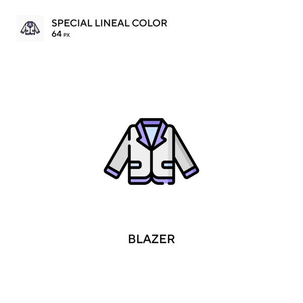 Blazer Iconos Especiales Color Lineal Blazer Para Proyecto Empresarial — Archivo Imágenes Vectoriales