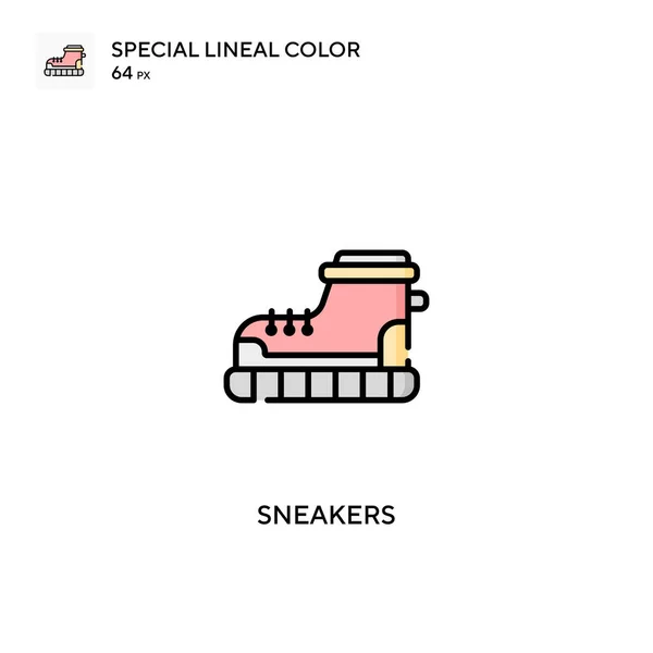 Sneakers Special Lineal Color Icon Sneakers Iconen Voor Business Project — Stockvector