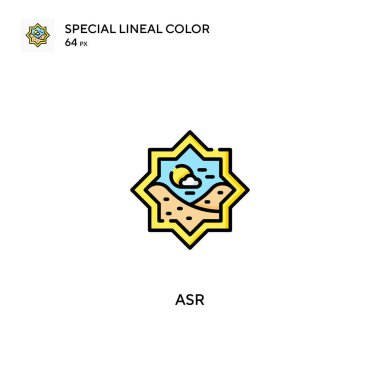 Asr Özel Satır Renk Simgesi. İş projeniz için simgeler