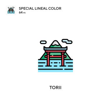 Torii Özel Renk Simgesi. İş projeniz için Torii simgeleri