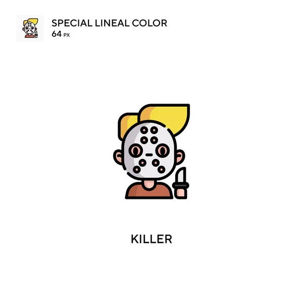 Killer Special Lineal Color Icon Killer Pictogrammen Voor Business Project — Stockvector