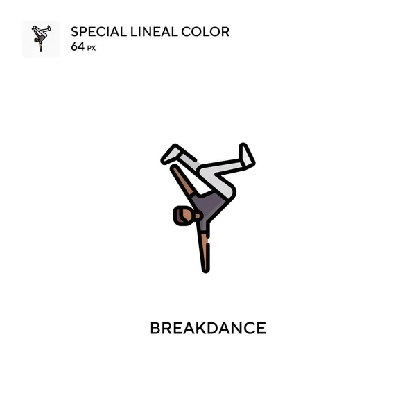 Breakdance Special Lineal Color Icon Breakdance Icons Your Business Project — Stock Vector