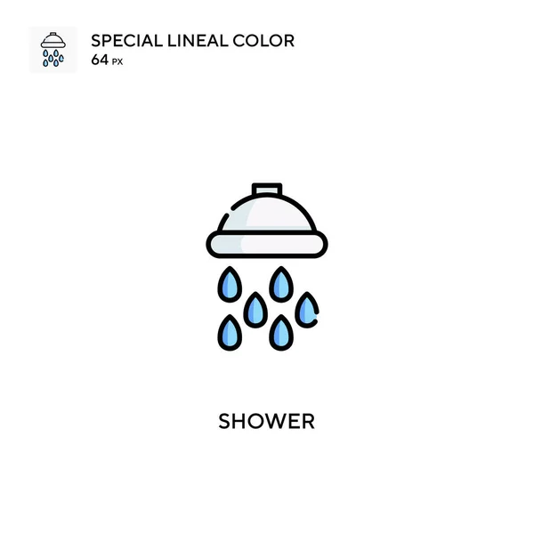 Shower Special Lineal Color Icon Shower Icons Your Business Project — Stock Vector