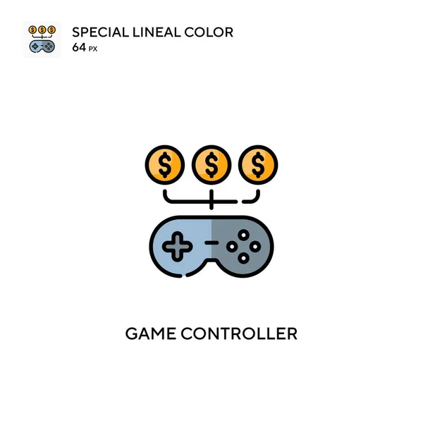 Spiele Controller Spezielle Lineare Farbsymbole Spiele Controller Symbole Für Ihr — Stockvektor