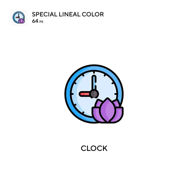 Projeniz Için Saat Özel Renk Simgesi Saat Simgeleri — Stok Vektör