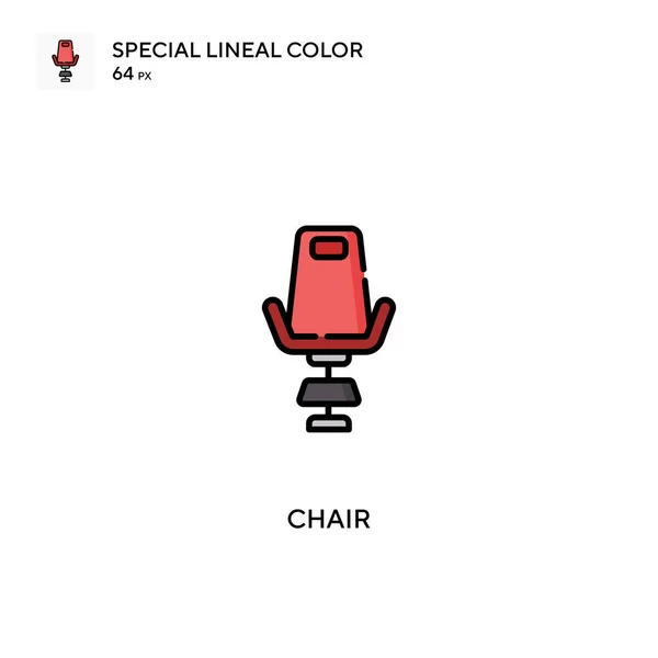 Stoel Speciale Lineal Kleur Icon Chair Pictogrammen Voor Business Project — Stockvector