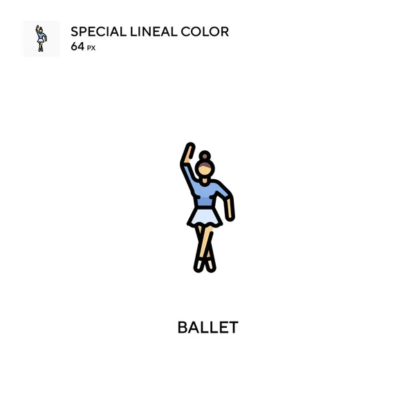 Ballet Speciale Lineal Color Icon Ballet Iconen Voor Business Project — Stockvector