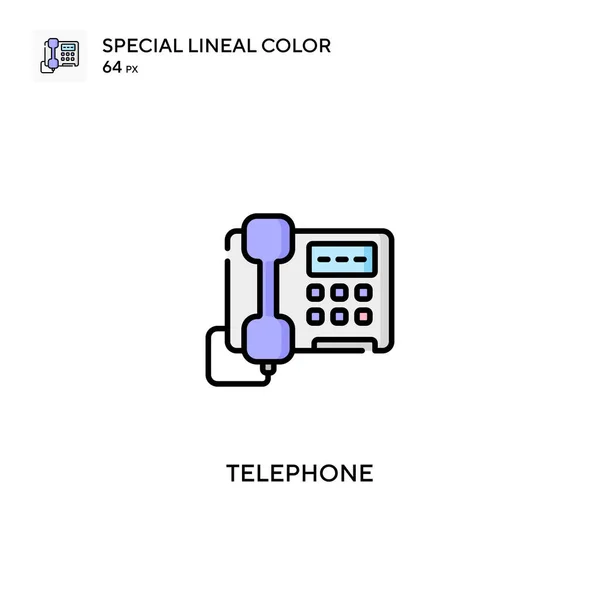 Teléfono Icono Especial Color Lineal Iconos Teléfono Para Proyecto Empresarial — Archivo Imágenes Vectoriales