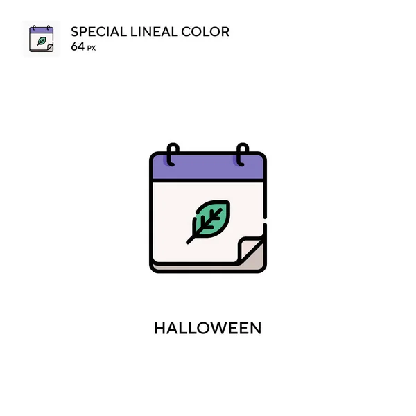 Halloween Specjalna Ikona Kolor Linii Ikony Halloween Dla Projektu Biznesowego — Wektor stockowy