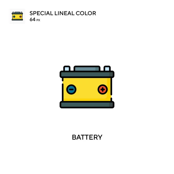 Battery Special Lineal Color Icon Battery Icons Your Business Project — Stock Vector