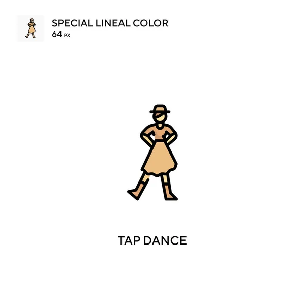 Натисніть Танець Спеціальна Піктограма Лінійного Кольору Натисніть Піктограми Танцю Вашого — стоковий вектор