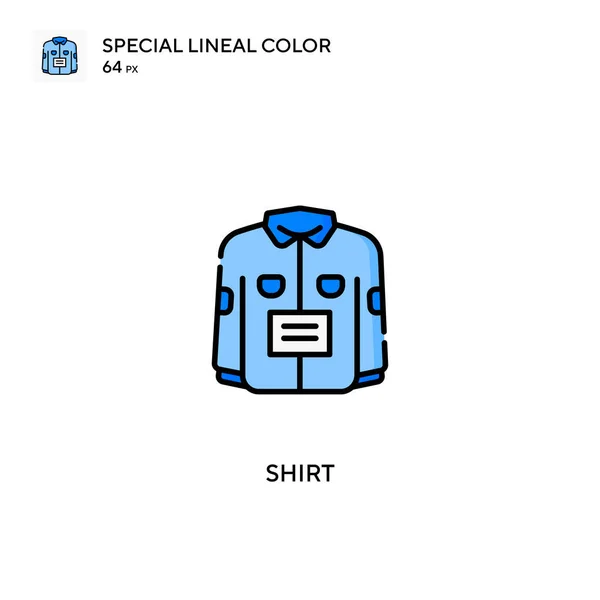 Camisa Ícones Cor Lineal Especial Icon Shirt Para Seu Projeto — Vetor de Stock