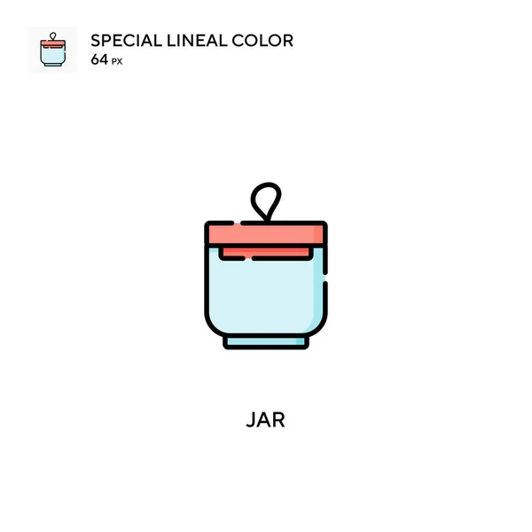 Jar Special Lineal Color Icon Jar Icons Your Business Project — Stock Vector