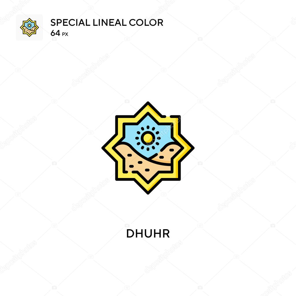 Dhuhr Special lineal color icon.Dhuhr icons for your business project