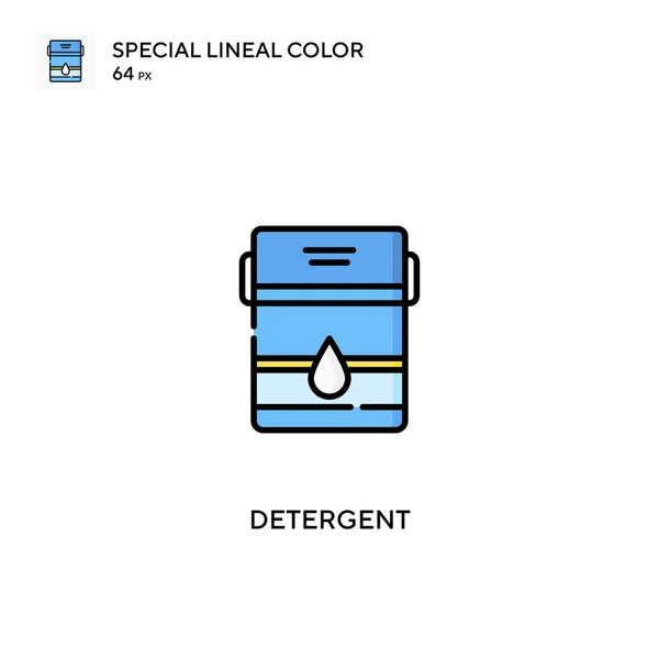Detergente Icono Color Lineal Especial Iconos Detergente Para Proyecto Empresarial — Archivo Imágenes Vectoriales
