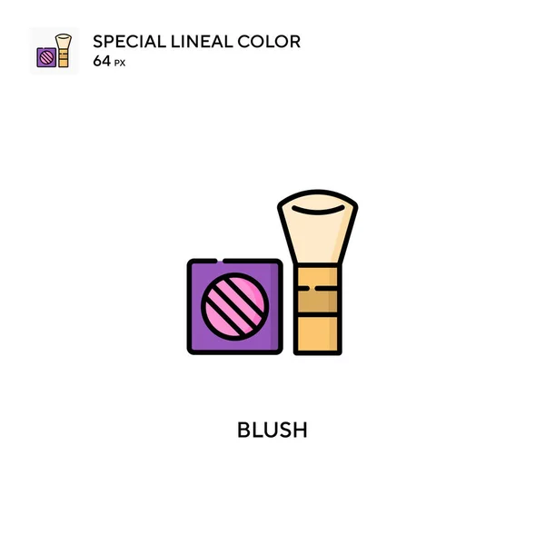 Blush Special Lineal Colour Icon Blush Εικονίδια Για Την Επιχείρησή — Διανυσματικό Αρχείο