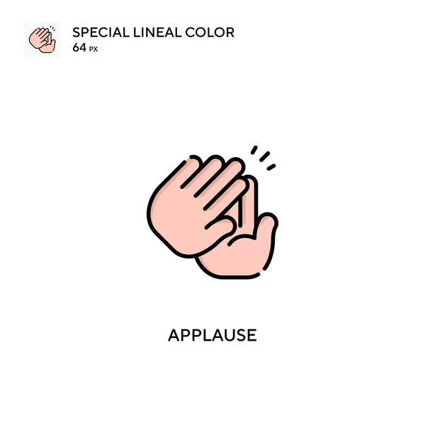 Applaus Speciale Lineal Kleur Icon Applause Pictogrammen Voor Business Project — Stockvector