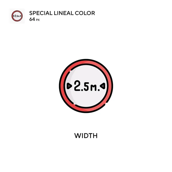 비즈니스 프로젝트를 Width Special Lineal Color Icon Width 아이콘 — 스톡 벡터