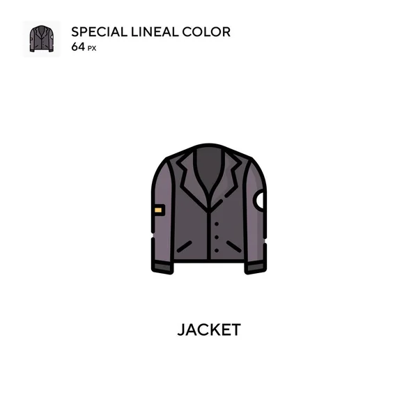 Jaqueta Ícones Cor Linear Especial Icon Jacket Para Seu Projeto —  Vetores de Stock