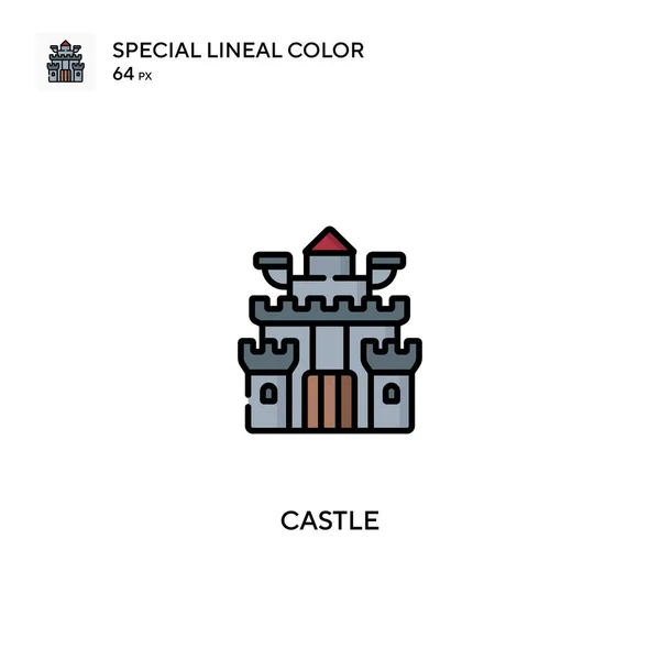 Castle Special Lineare Farbe Icon Castle Symbole Für Ihr Geschäftsprojekt — Stockvektor