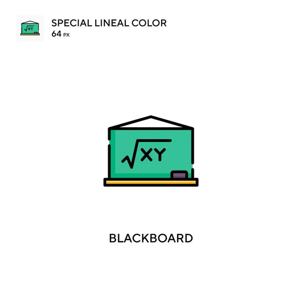 Blackboard Special Lineal Color Icon Blackboard Pictogrammen Voor Business Project — Stockvector