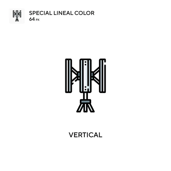 Vertikal Spezielle Lineare Farbsymbole Vertikale Symbole Für Ihr Geschäftsprojekt — Stockvektor