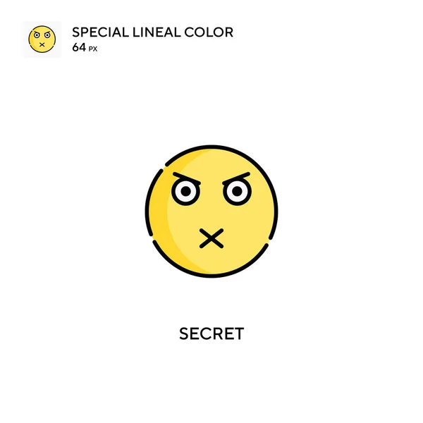 Secret Special Lineal Color Icon Secret Ikony Pro Váš Obchodní — Stockový vektor