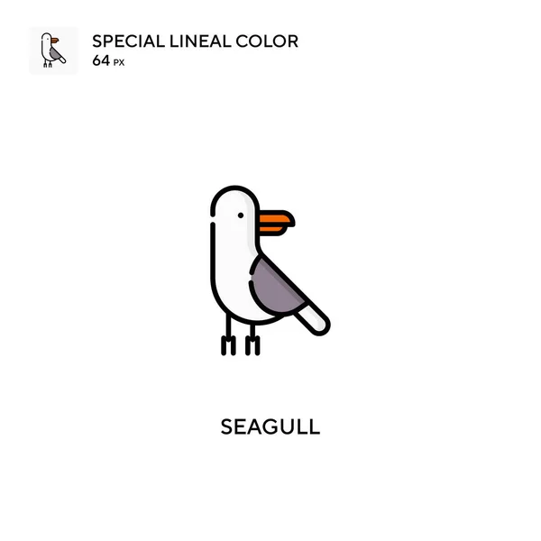 Icônes Seagull Special Lineal Color Icon Icônes Seagull Pour Votre — Image vectorielle