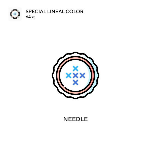 비즈니스 프로젝트용 Needle Special Lineal Color Icon Needle 아이콘 — 스톡 벡터