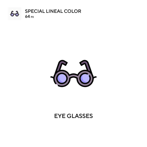 Gafas Para Ojos Iconos Especiales Color Lineal Iconos Gafas Para — Archivo Imágenes Vectoriales