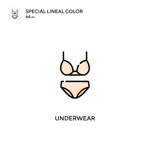 Underwear Special Lineal Color Icon Underwear Icons Your Business Project — Stock Vector