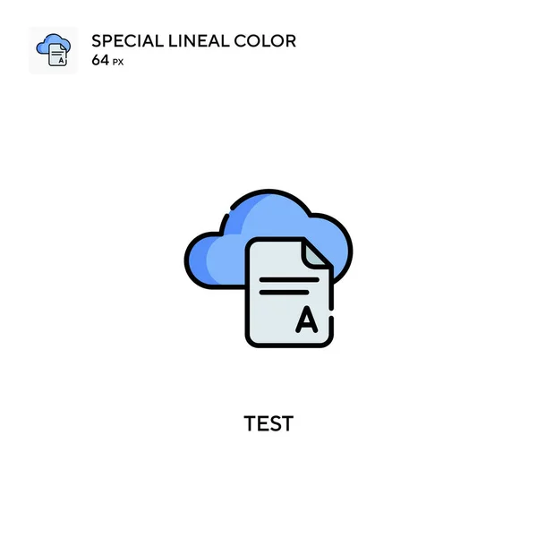 Test Special Lineal Color Icon Test Icons Your Business Project — Stock Vector