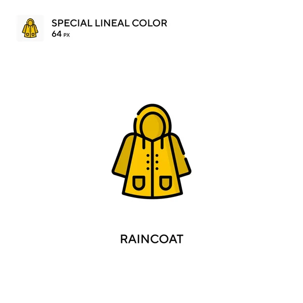 Impermeable Iconos Especiales Color Lineal Impermeable Para Proyecto Empresarial — Vector de stock