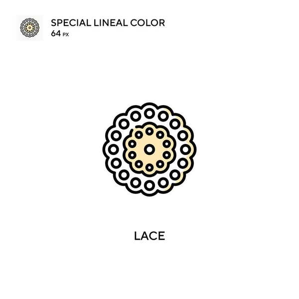 Encaje Iconos Color Lineal Especial Iconos Encaje Para Proyecto Empresarial — Archivo Imágenes Vectoriales