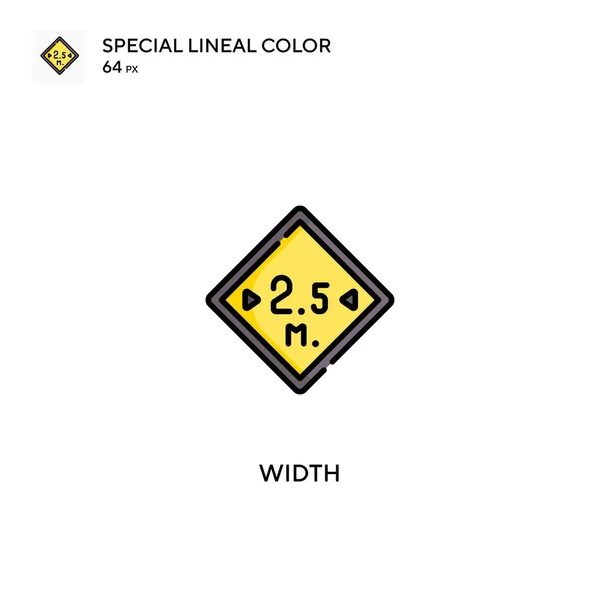 Breite Spezielle Lineare Farbsymbole Breite Symbole Für Ihr Geschäftsprojekt — Stockvektor