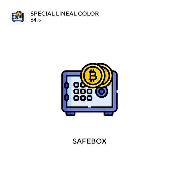 Safebox Iconos Especiales Color Lineal Iconos Afebox Para Proyecto Empresarial — Vector de stock