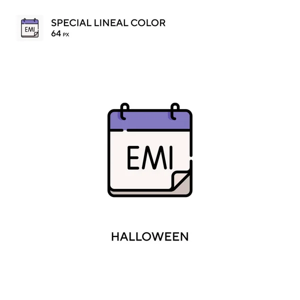 Ícones Halloween Cor Linear Especial Icon Halloween Para Seu Projeto —  Vetores de Stock