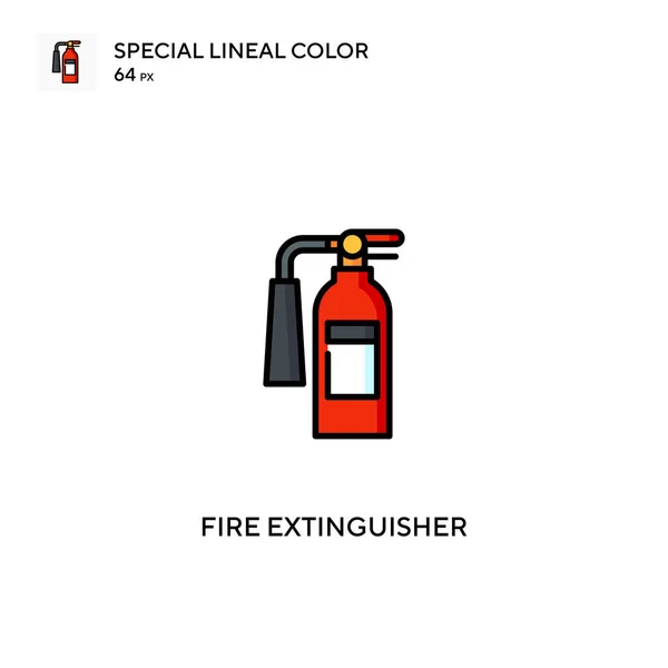 Πυροσβεστήρας Ειδική Lineal Εικονίδιο Χρώμα Πυροσβεστήρας Εικονίδια Για Την Επιχείρησή — Διανυσματικό Αρχείο