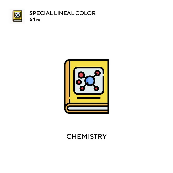 Scheikunde Speciale Lineal Color Icon Chemie Iconen Voor Business Project — Stockvector