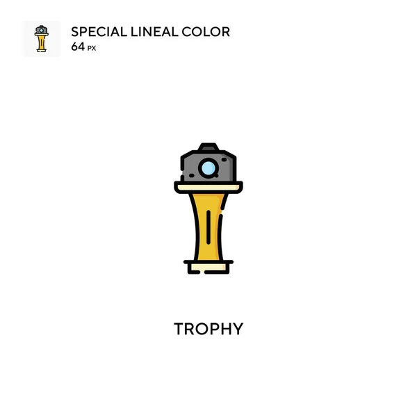 Trophy Special Lineal Colour Icon Trophy Εικονίδια Για Την Επιχείρησή — Διανυσματικό Αρχείο
