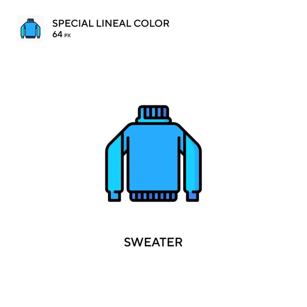 Sweater Special Lineal Color Icon Sweater Icons Your Business Project — Stock Vector