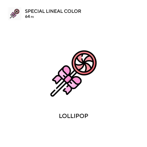 Icônes Lollipop Special Lineal Color Icon Lollipop Pour Votre Projet — Image vectorielle