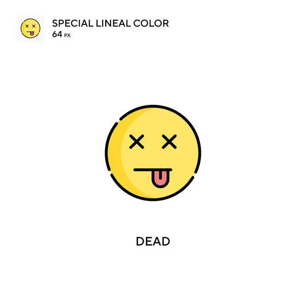 Dead Special Lineal Color Icon Dead Icons Your Business Project — Stock Vector