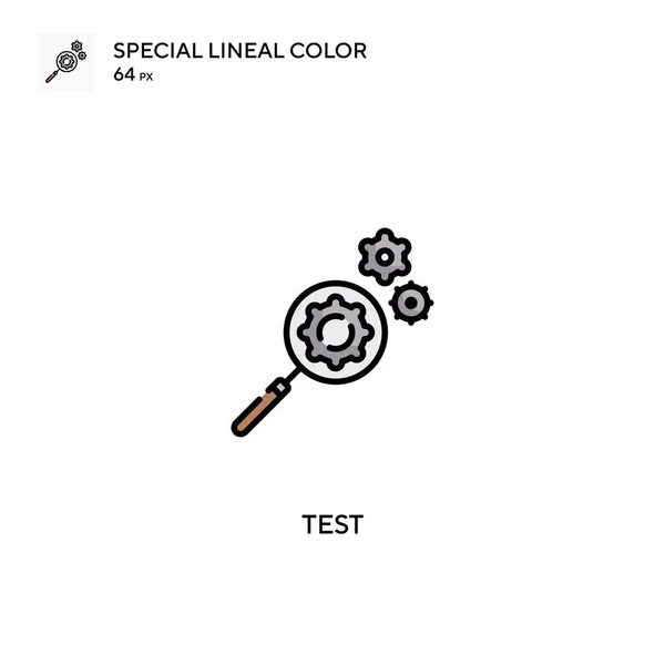Teste Ícones Lineares Especiais Cor Icon Test Para Seu Projeto —  Vetores de Stock