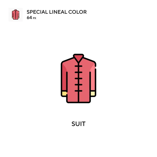Suit Ícones Cor Linear Especial Icon Suit Para Seu Projeto — Vetor de Stock