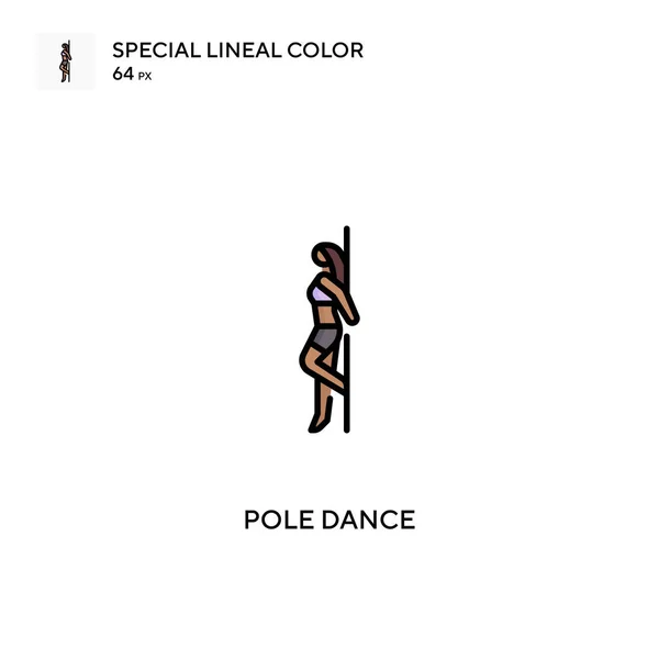 Pole Dance Spezielle Lineare Farbsymbole Pole Dance Symbole Für Ihr — Stockvektor