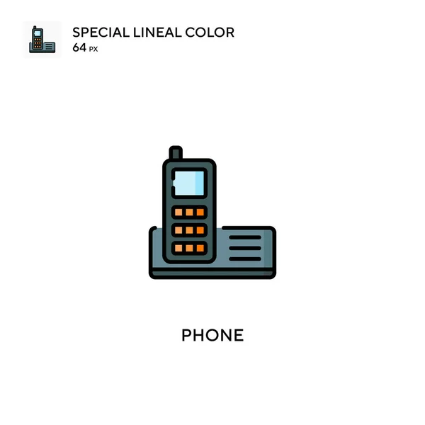 Phone Special Lineal Color Icon Phone Icons Your Business Project — Stock Vector