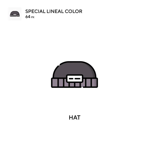 Ikon Warna Lineal Khusus Topi Untuk Proyek Bisnis Anda - Stok Vektor